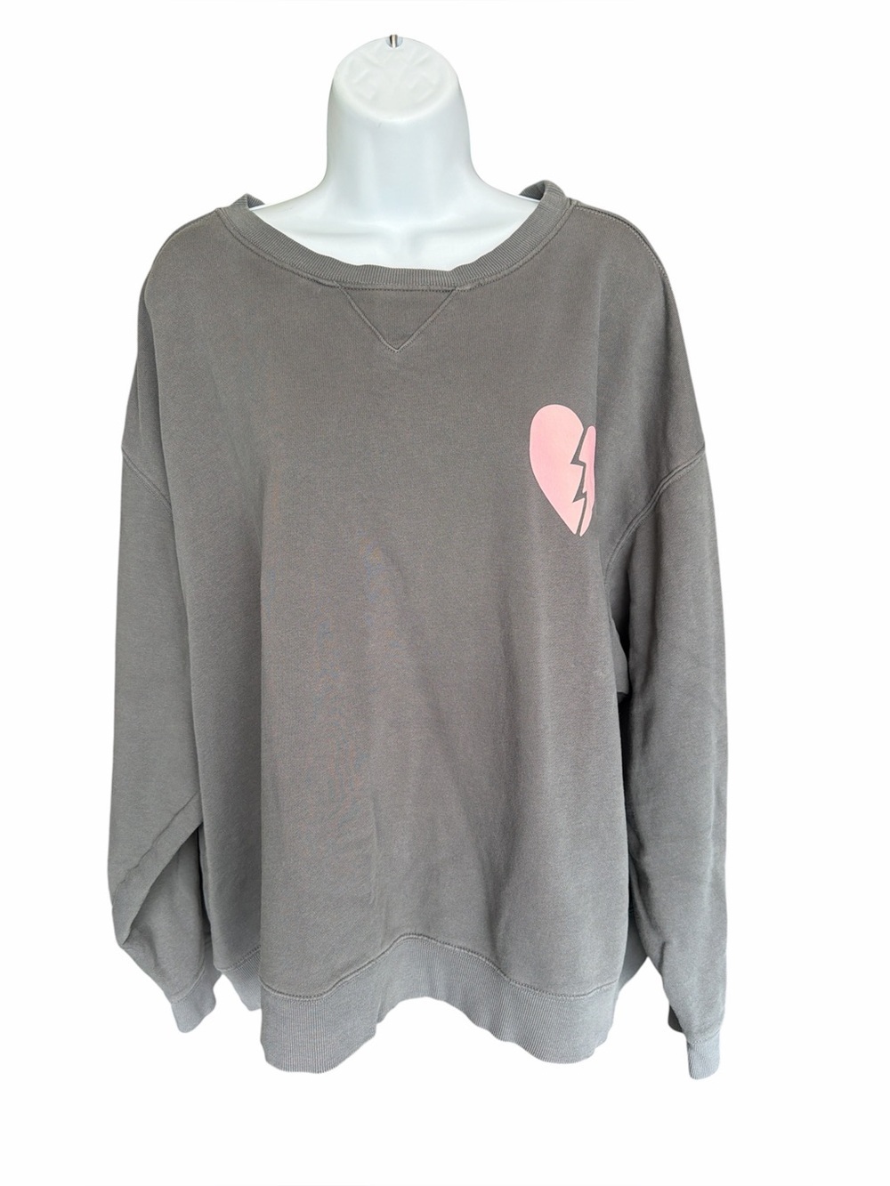 WILDFOX Oversized Gray Sweatshirt size xx large